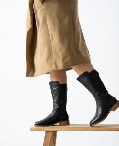 Catalan Wide Mid Calf Boot