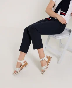 Rachel Perf Wedge Sandal