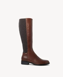 Sal Knee High Boot with Stretch Calf